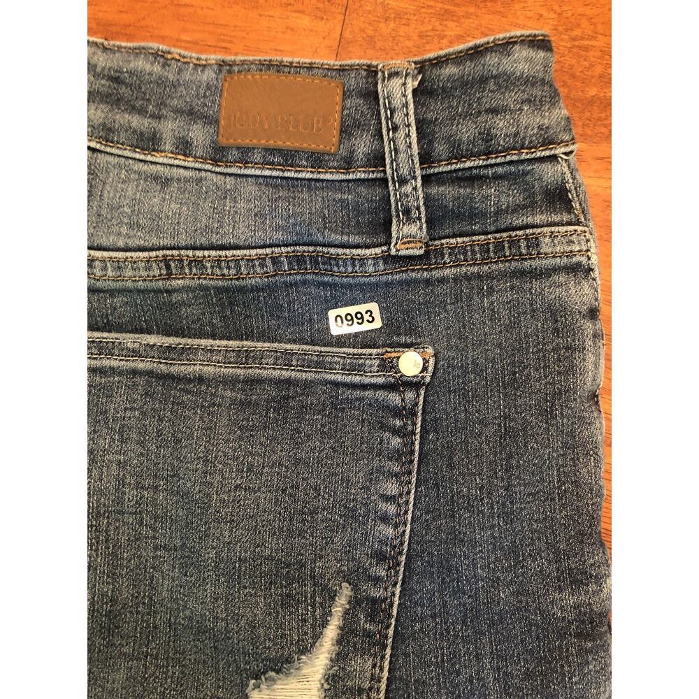 Judy Blue Distressed Skinny Jeans Womens 18Wx26 Stretch Dark Wash JB8864 Slim - Picture 12 of 12